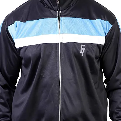 FASHION 7 Men's Polyster Track Suit - Track Suit for Men Sports (White, X-Large)