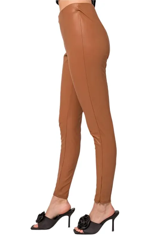 Faux Leather Stretchy Leggings