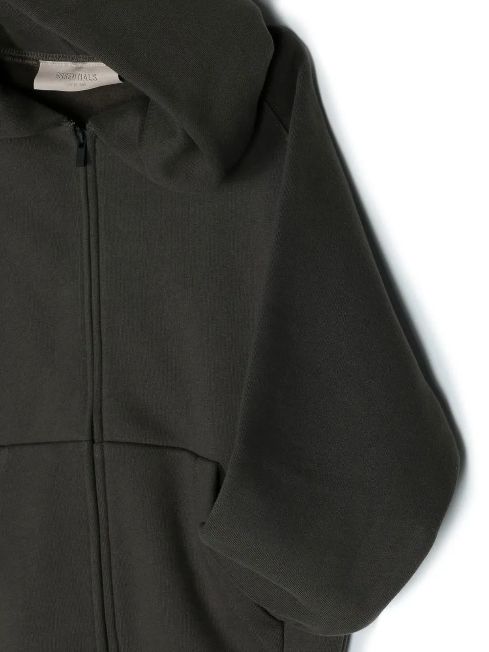 FEAR OF GOD ESSENTIALS cotton-blend zip-up hoodie
