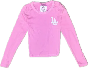 FIREHOUSE- LA Chest Long Sleeve (neon pink)