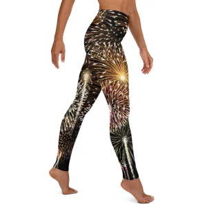 Fireworks High-waist Yoga Leggings