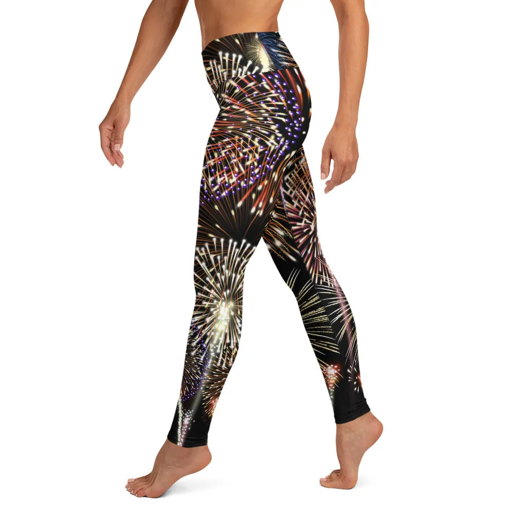 Fireworks High-waist Yoga Leggings