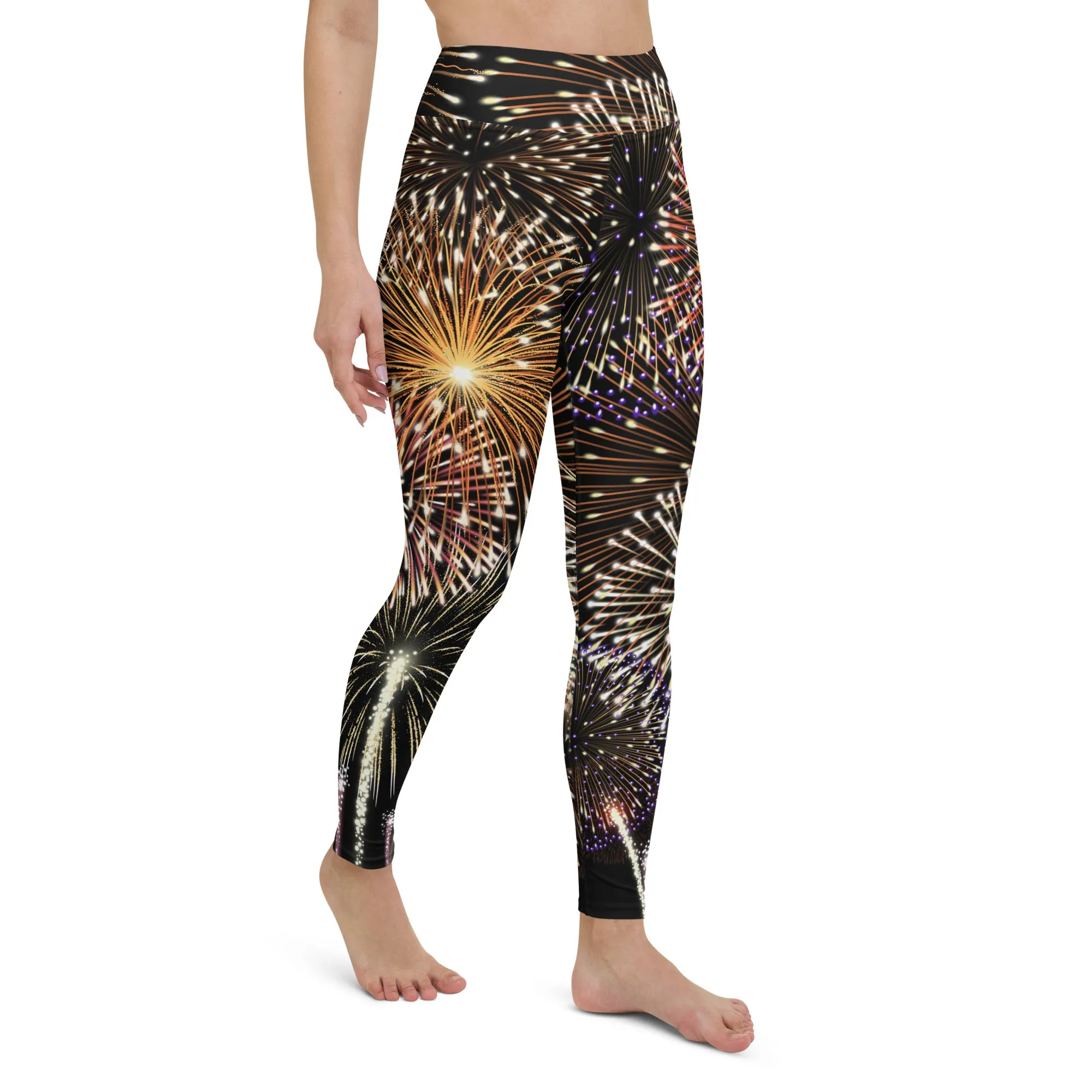 Fireworks High-waist Yoga Leggings
