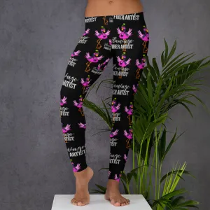 Flamingo Fiber Artist Black Leggings - Ladies' Sizes XS, S, M, L, XL