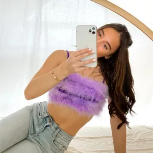 Flamingo Fluff Purple Top