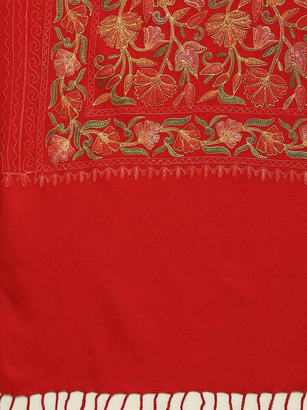 Floral Acrylic Wool Shawl