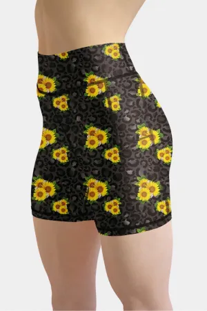FLORAL LEOPARD SHORTS WITH SIDE POCKETS - EXCLUSIVE! BATCH 3 (WHOLESALE)