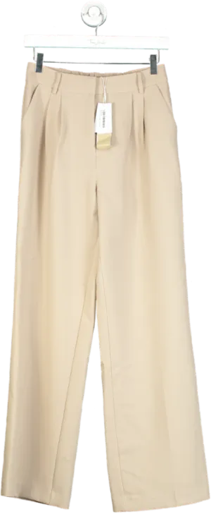 Forever New Desert Taupe Tessa Straight Leg Pant UK 8