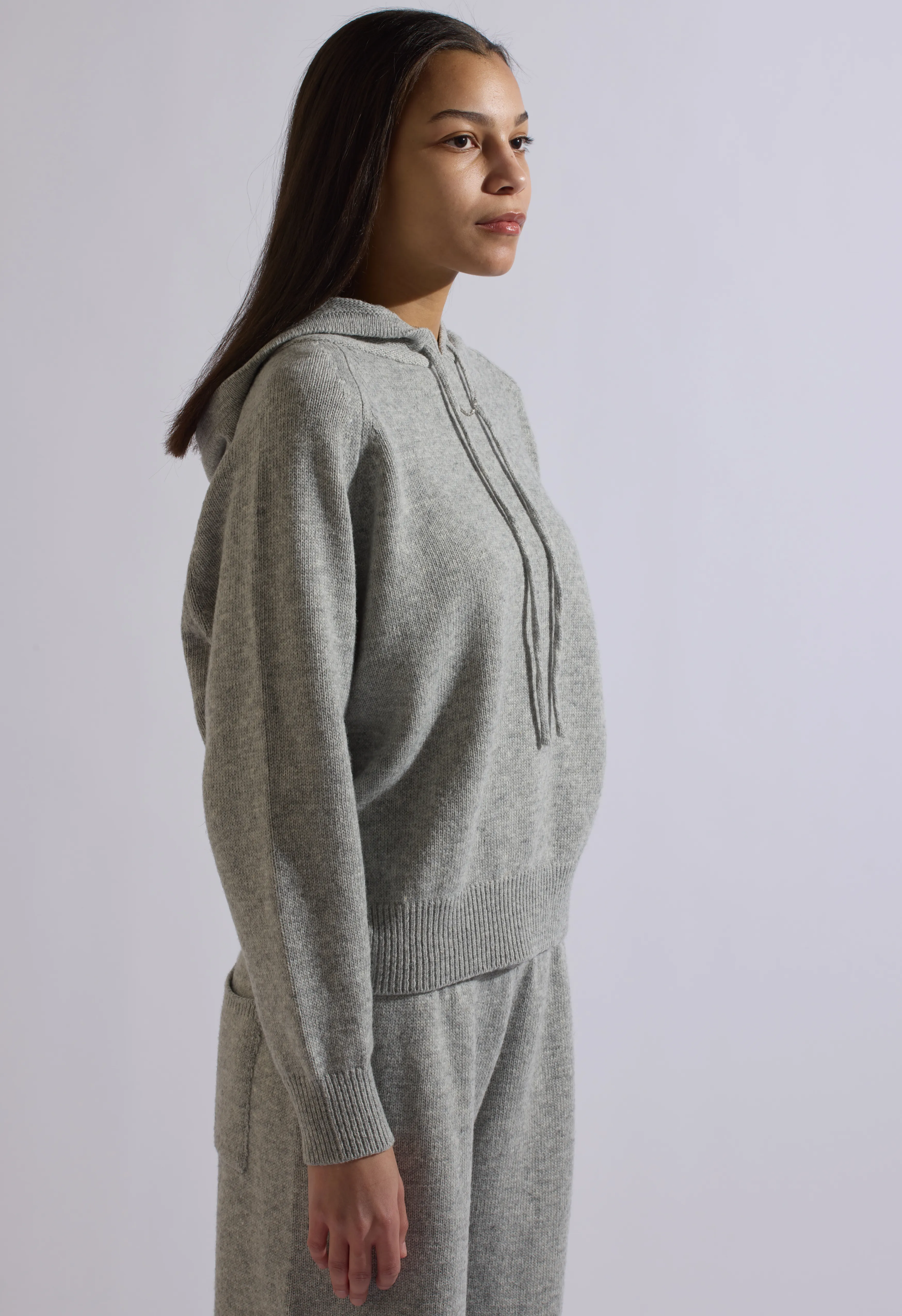 Fox Gray Wool Set Hoodie