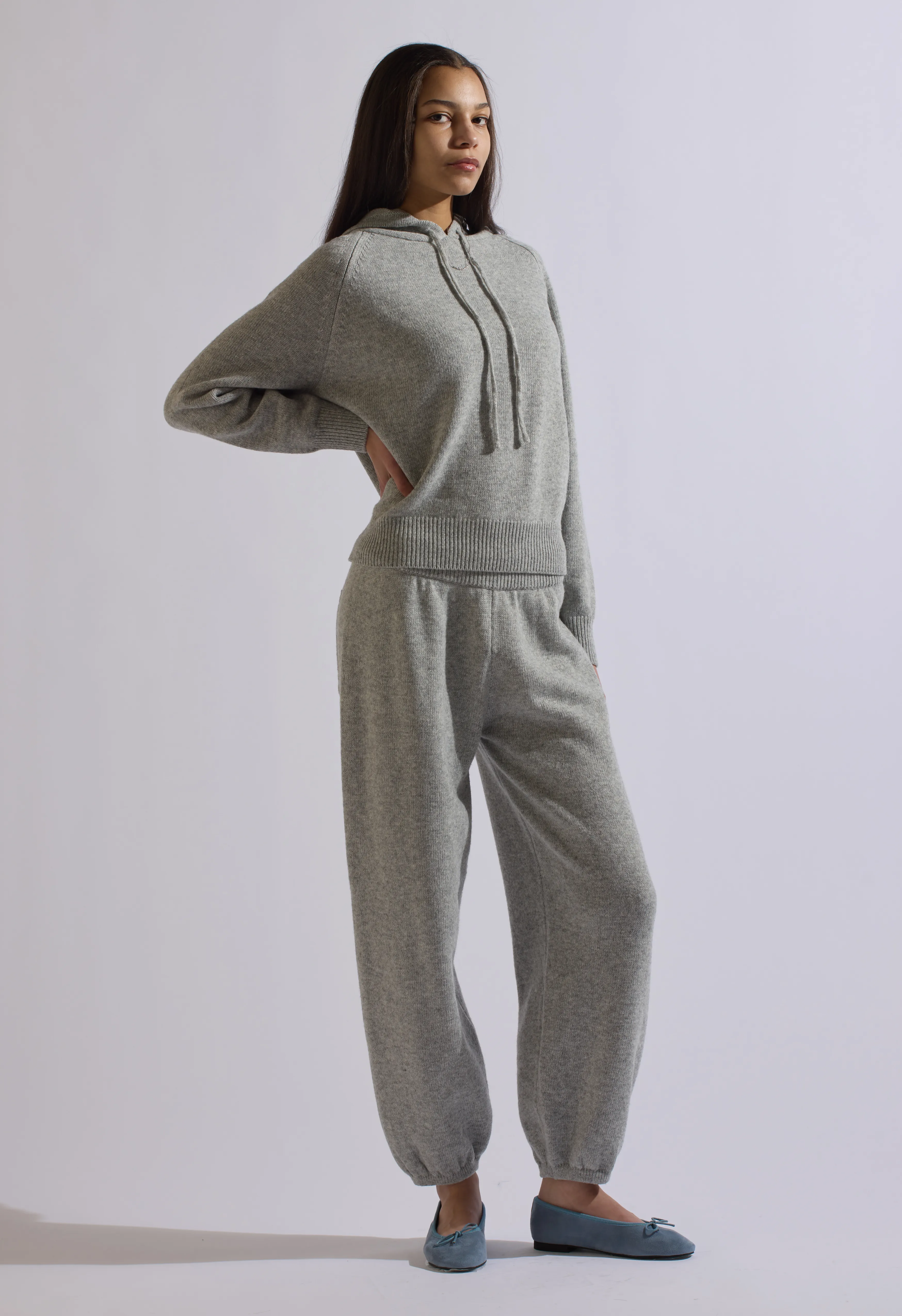 Fox Gray Wool Set Hoodie