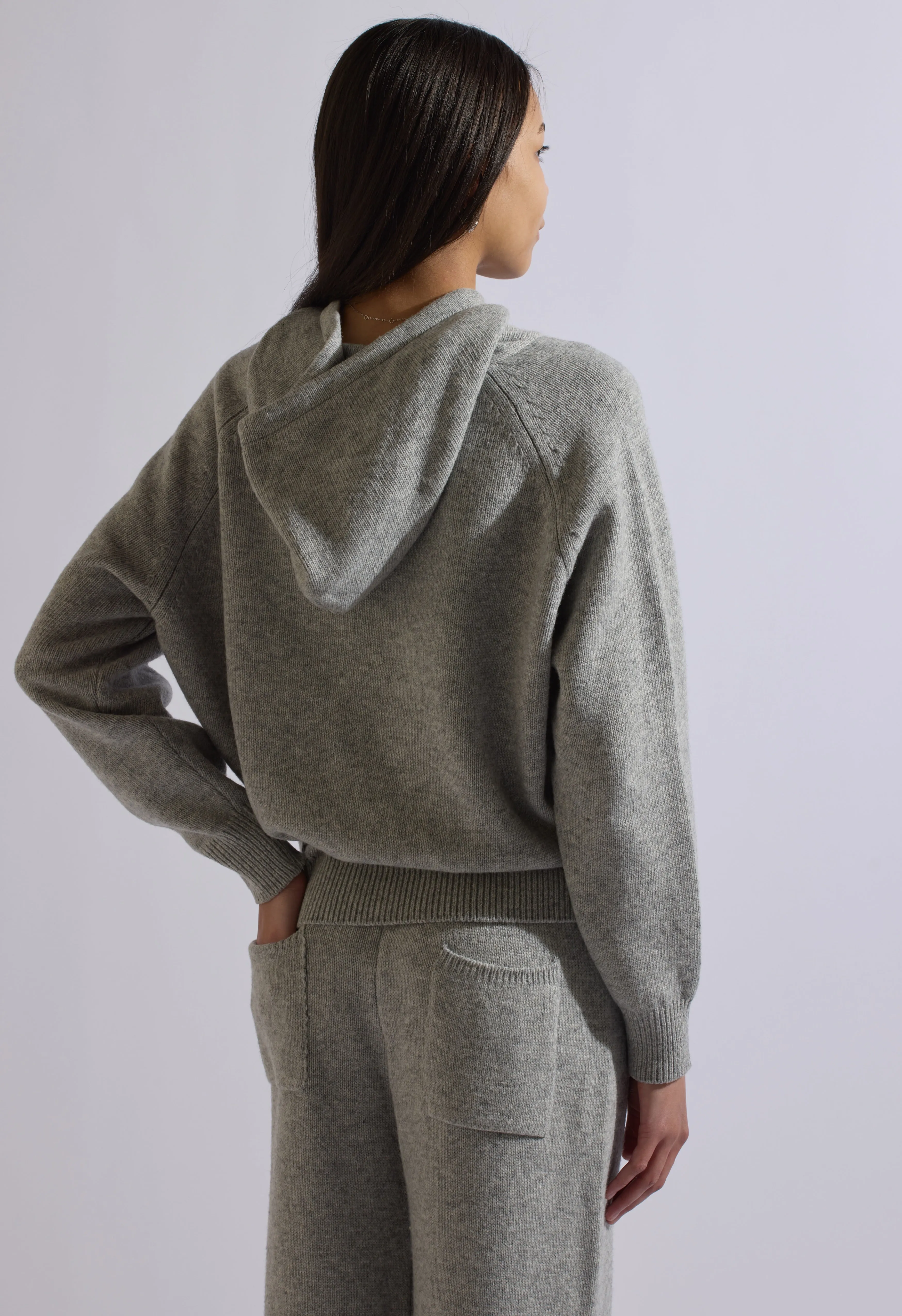 Fox Gray Wool Set Hoodie