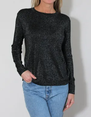 Frankies Long Sleeve Lurex Top - Black
