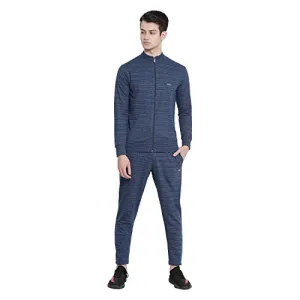 GenX Men's Cotton JOGGER Blue Millange Track Suit, X-Large (GENX_JOGGER_BUM)