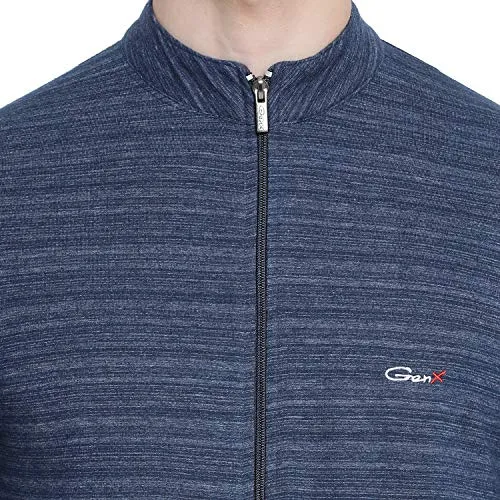 GenX Men's Cotton JOGGER Blue Millange Track Suit, X-Large (GENX_JOGGER_BUM)