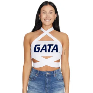 Georgia Southern White Multi Way Bandeau Top