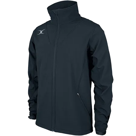 Gilbert Mens Pro Soft Shell Full Zip Rugby Jacket