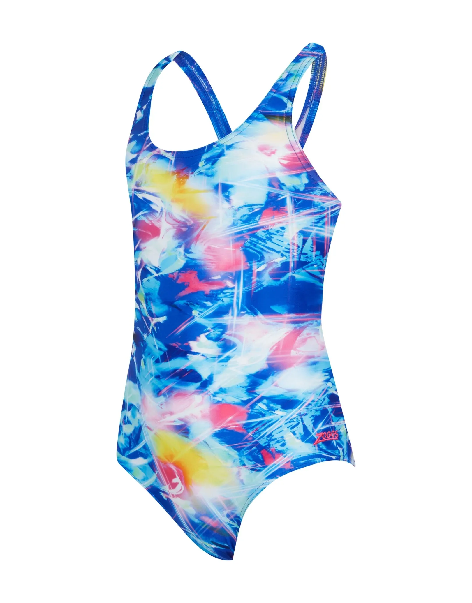Girls Flashlight Rowleeback Swimsuit - Blue/Multi