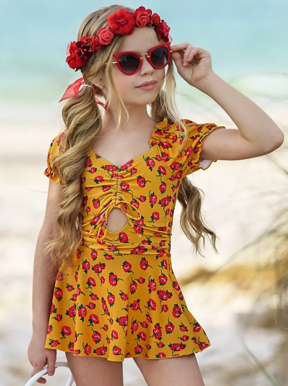 Girls Have Goggles, Will Travel One Piece Swimsuit