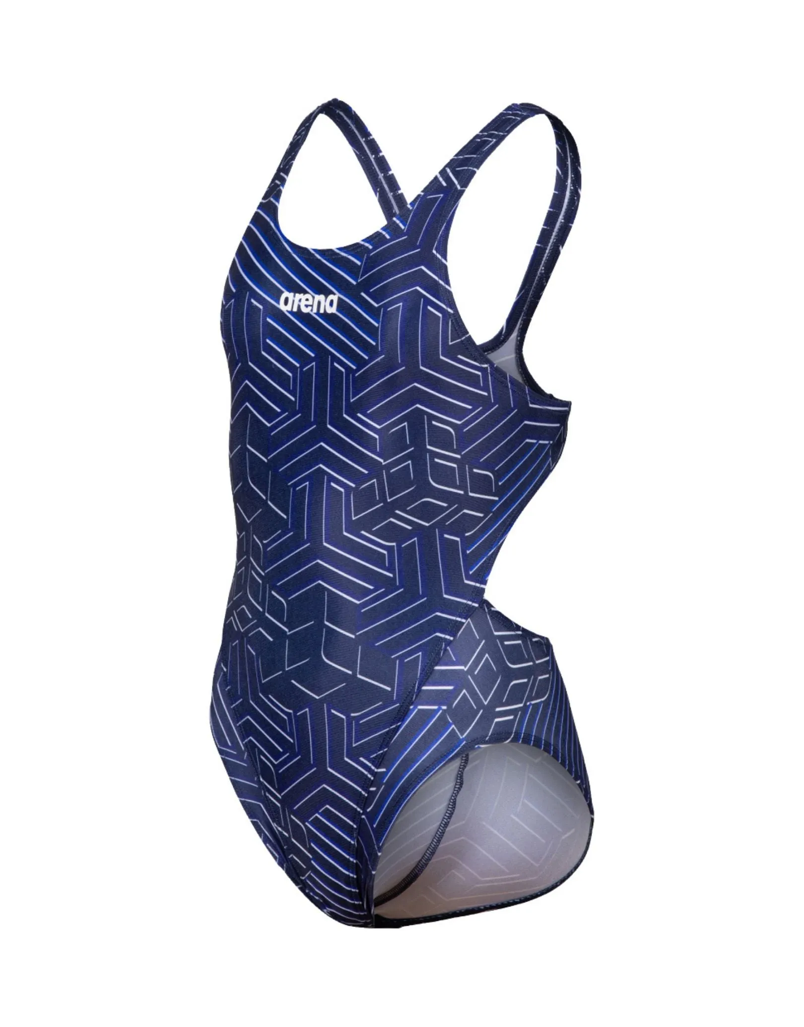 Girls Kikko Pro Tech Back Swimsuit - Navy/Multi