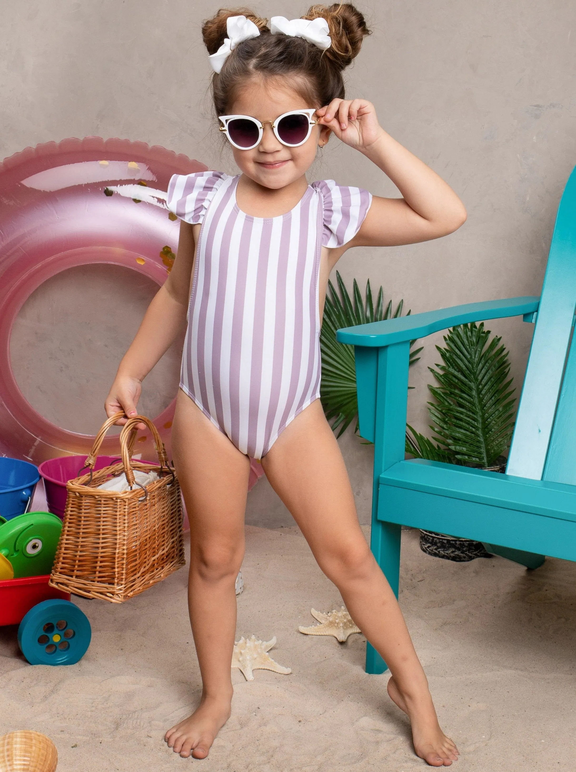 Girls Seas the Day One Piece Swimsuit