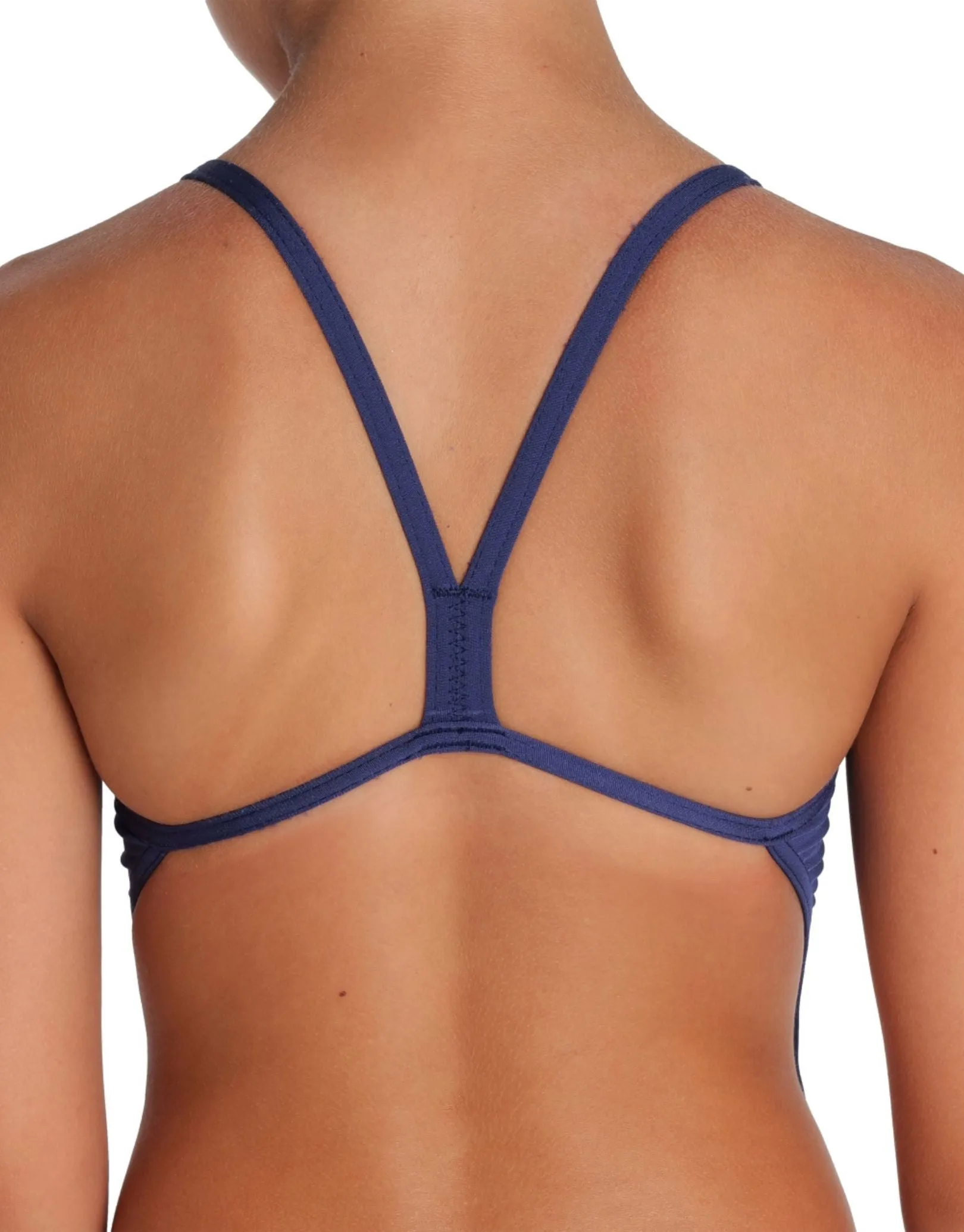 Girls Team Challenge Solid Swimsuit - Navy/White