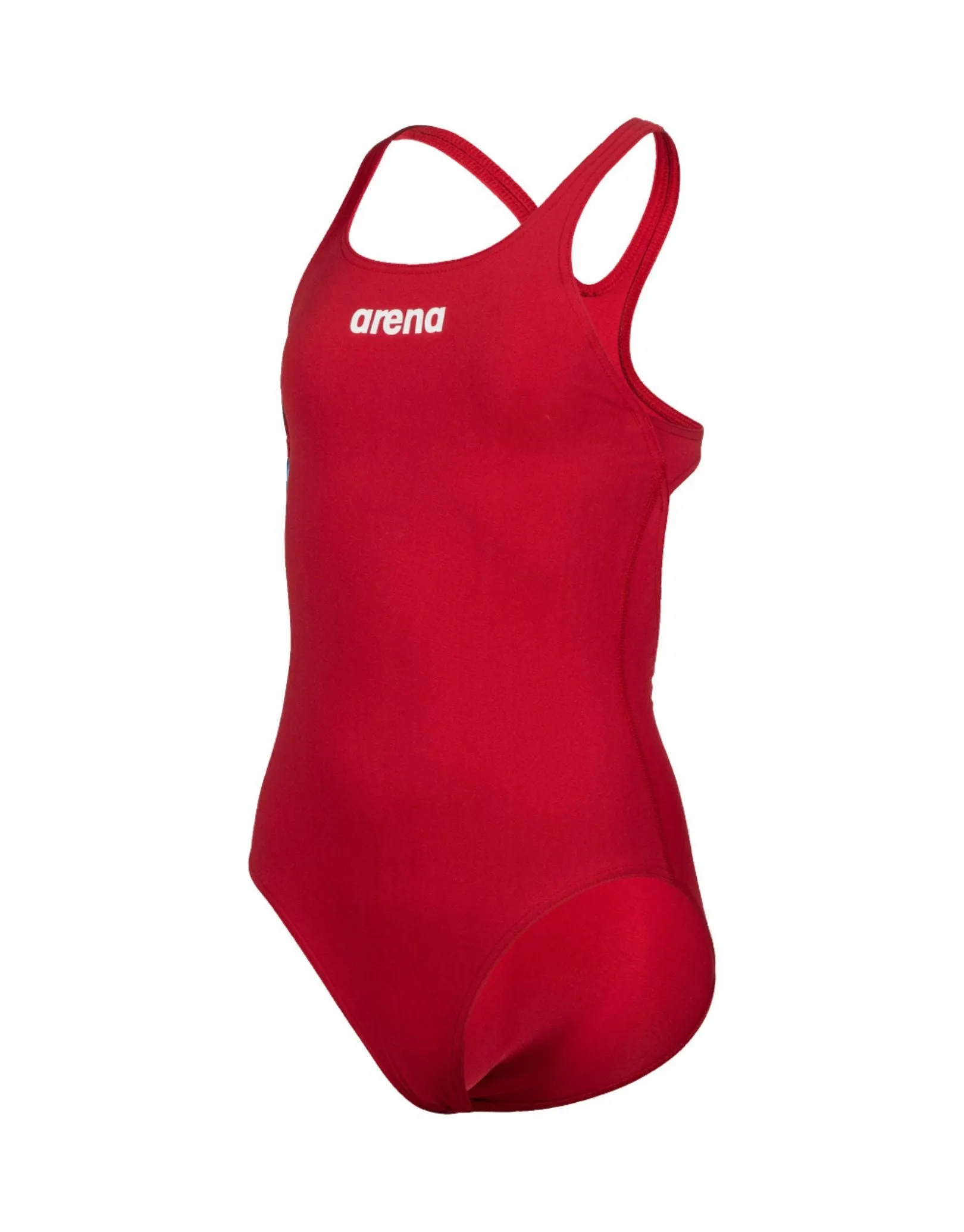 Girls Team Swim Pro Solid Swimsuit - Red/White