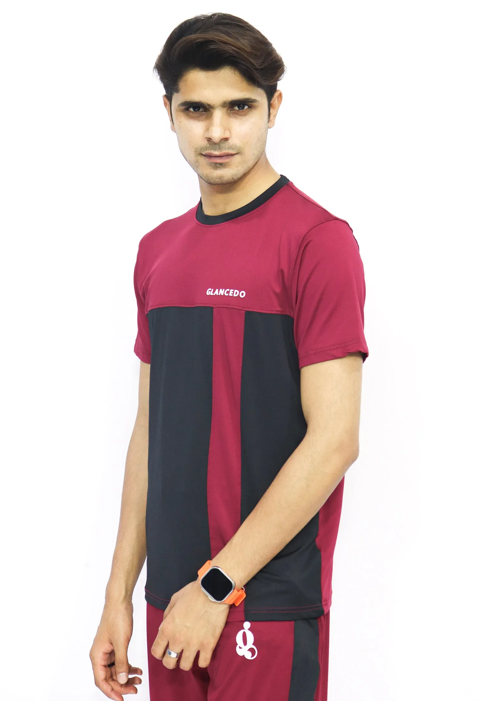 Glancedo Trendy Contrast Color-Block Quick-Dry Tracksuit