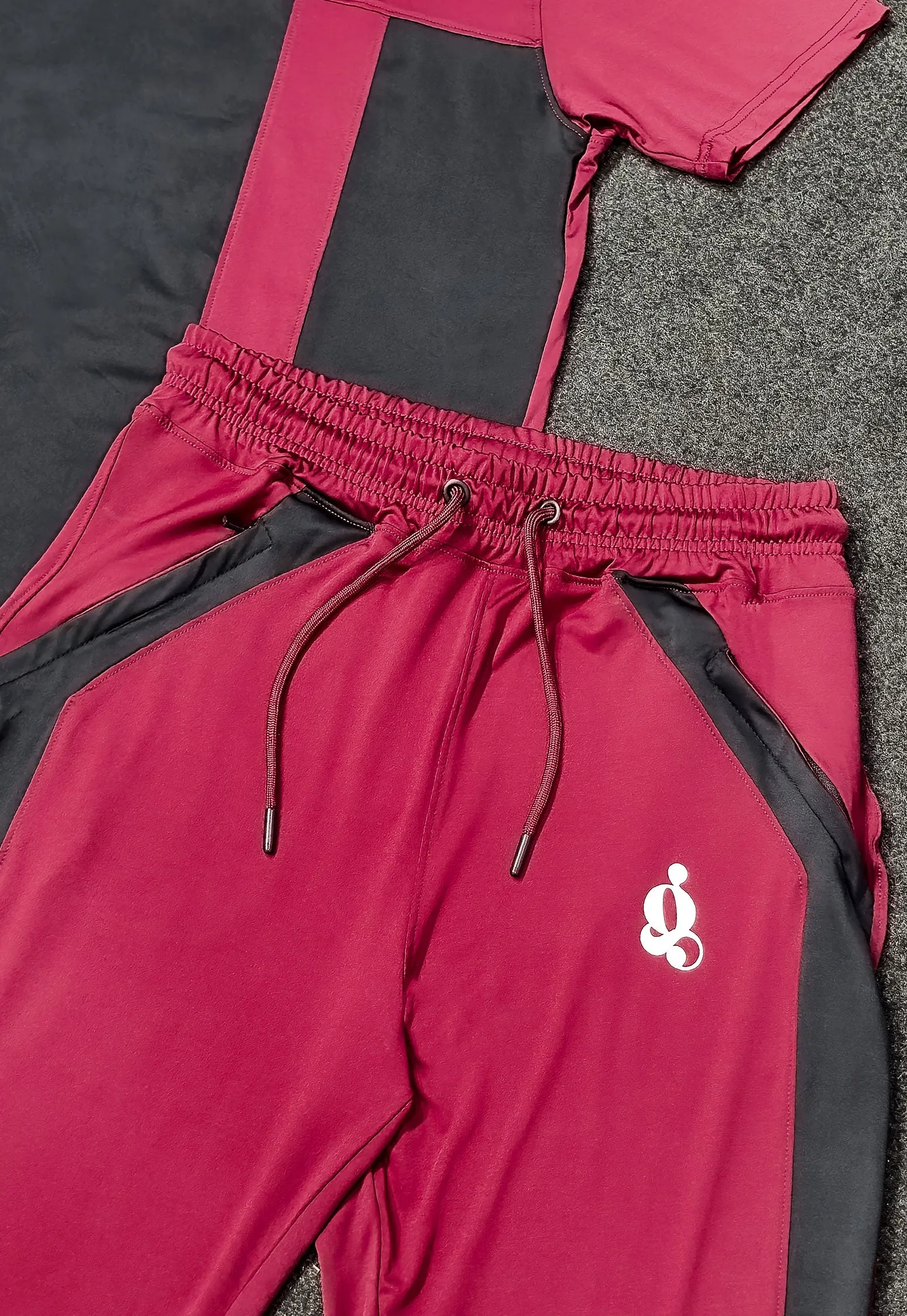 Glancedo Trendy Contrast Color-Block Quick-Dry Tracksuit