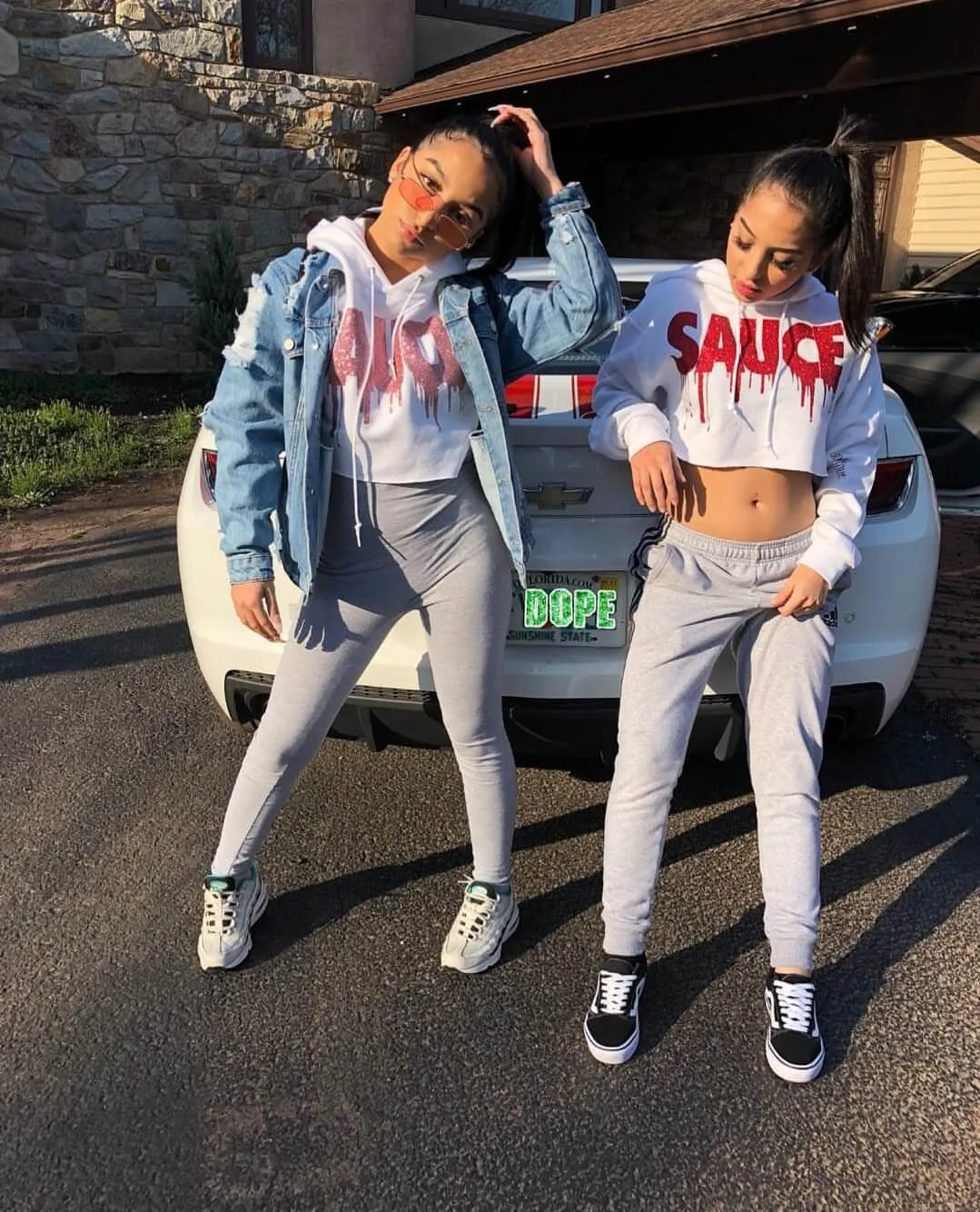 Glitter Sauce White Hoodie