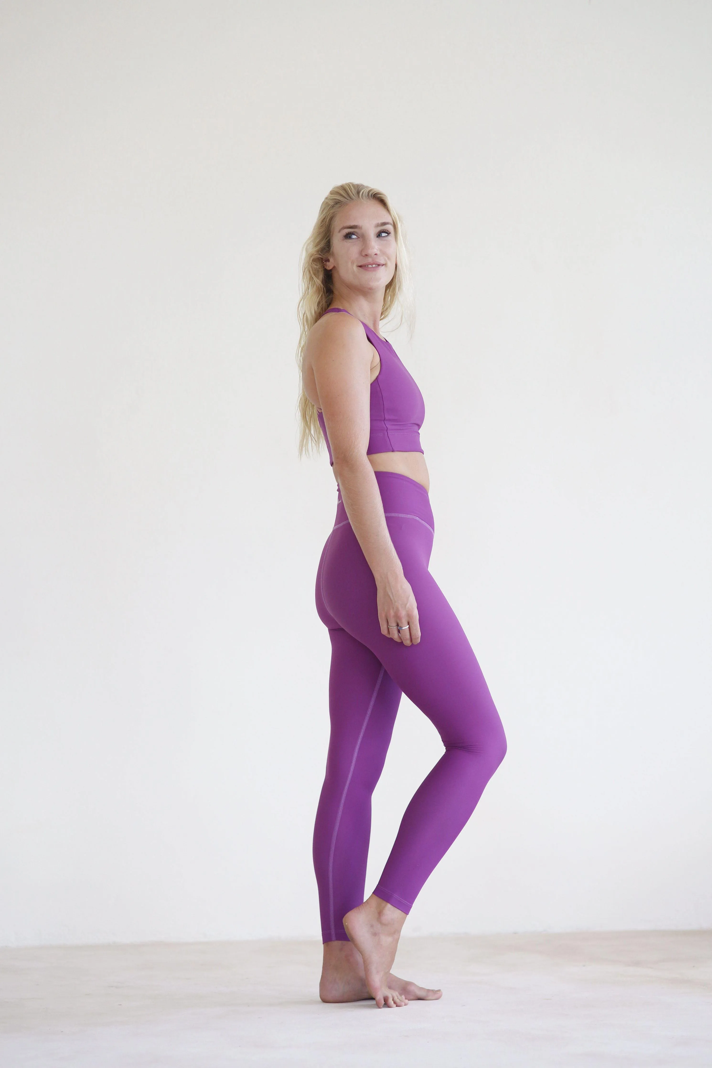 Goddess Bougainvillea Suede Legging