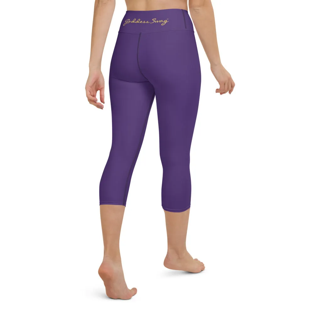 Goddess Swag Capri Leggings ~ Keep Calm and Goddess On