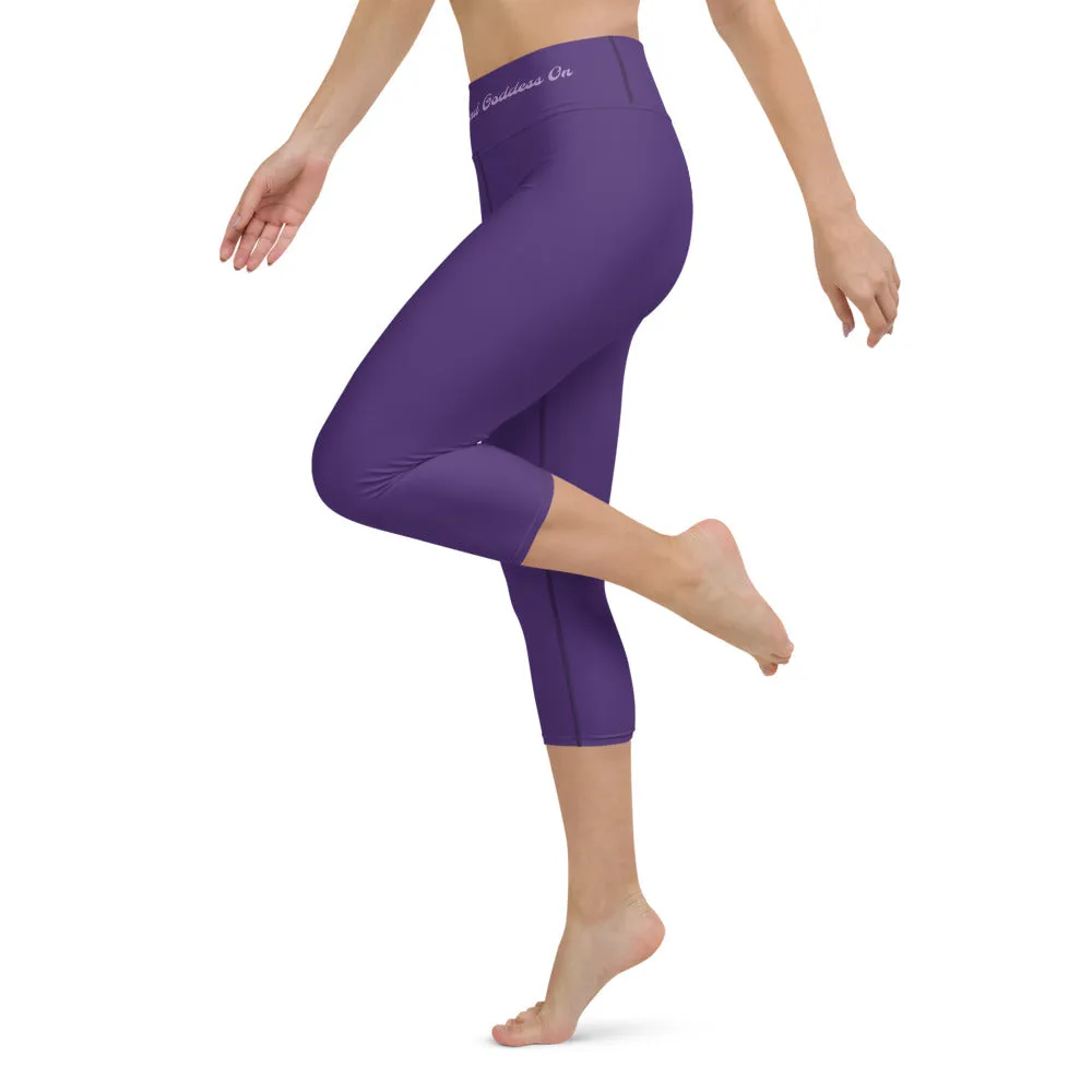 Goddess Swag Capri Leggings ~ Keep Calm and Goddess On