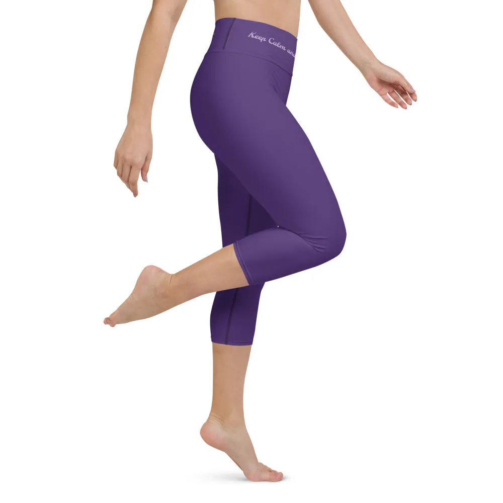 Goddess Swag Capri Leggings ~ Keep Calm and Goddess On