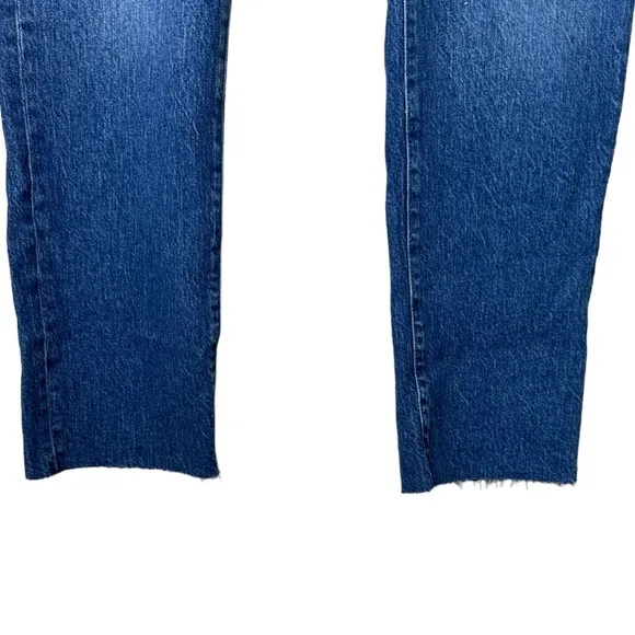 Good American High Rise Straight Raw Edge Hem Classic Jeans NWOT Plus Size: 15