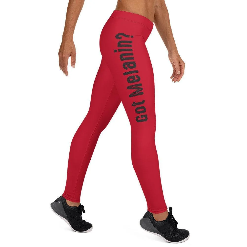 Got Melanin Leggings - Red