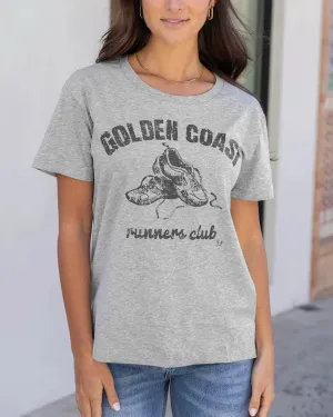 Grace & Lace Vintage Fit Any Day Graphic Tee - Runner's Club