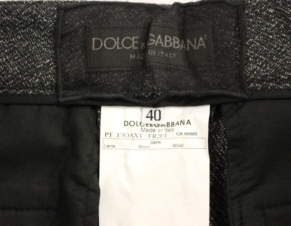 Gray wool shorts pants