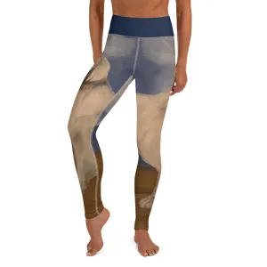 Great Pyrenees on Beach Yoga Leggings