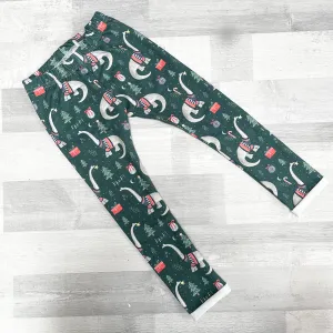Green Dinosaurs Leggings