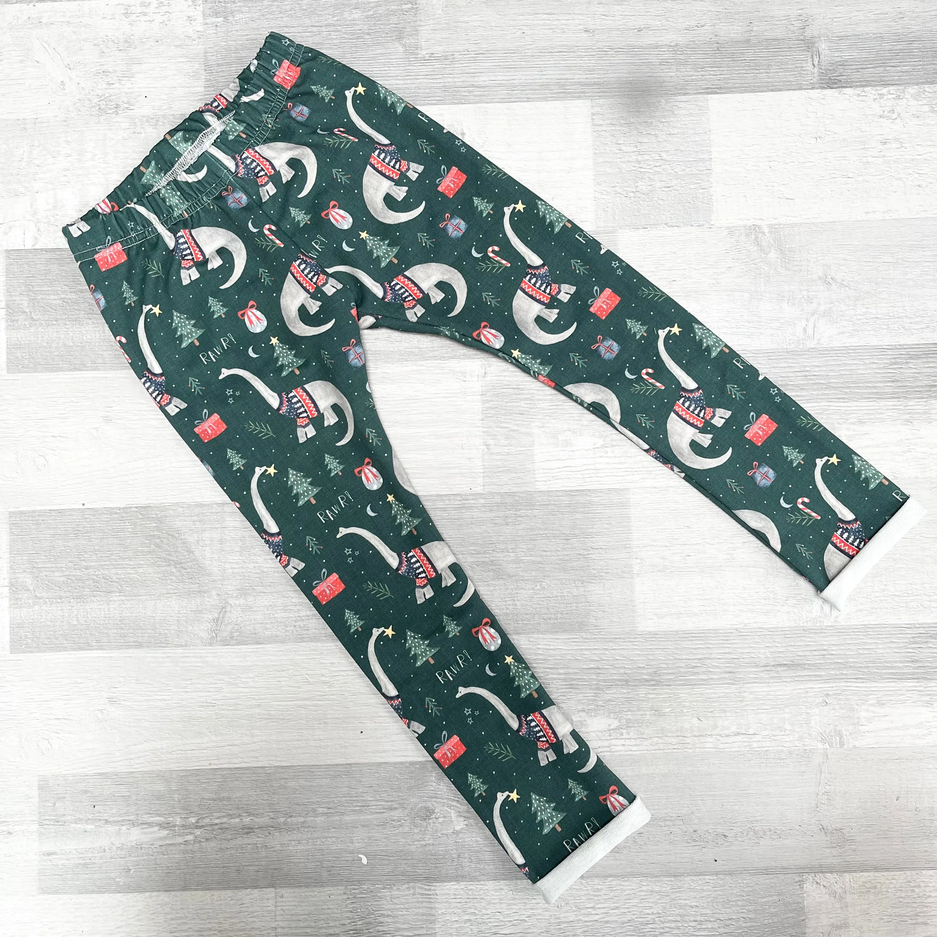 Green Dinosaurs Leggings