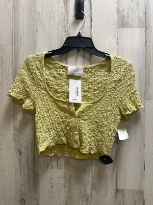 Green Top Short Sleeve Blush, Size S