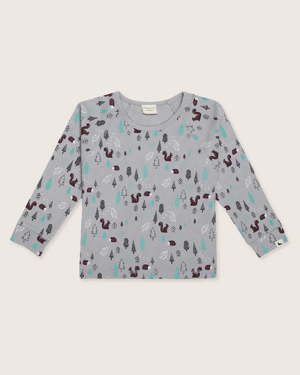 Grey Hibernate Print Top