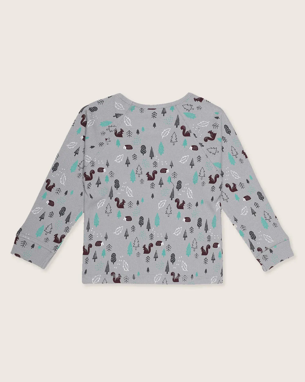 Grey Hibernate Print Top