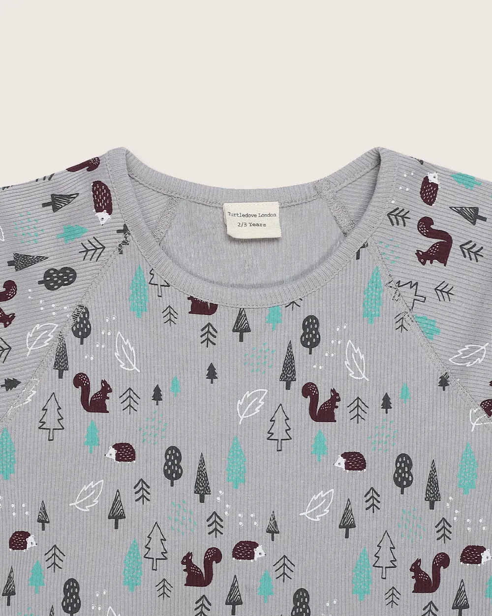 Grey Hibernate Print Top
