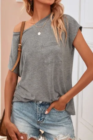 Grey Patch Pocket Tee