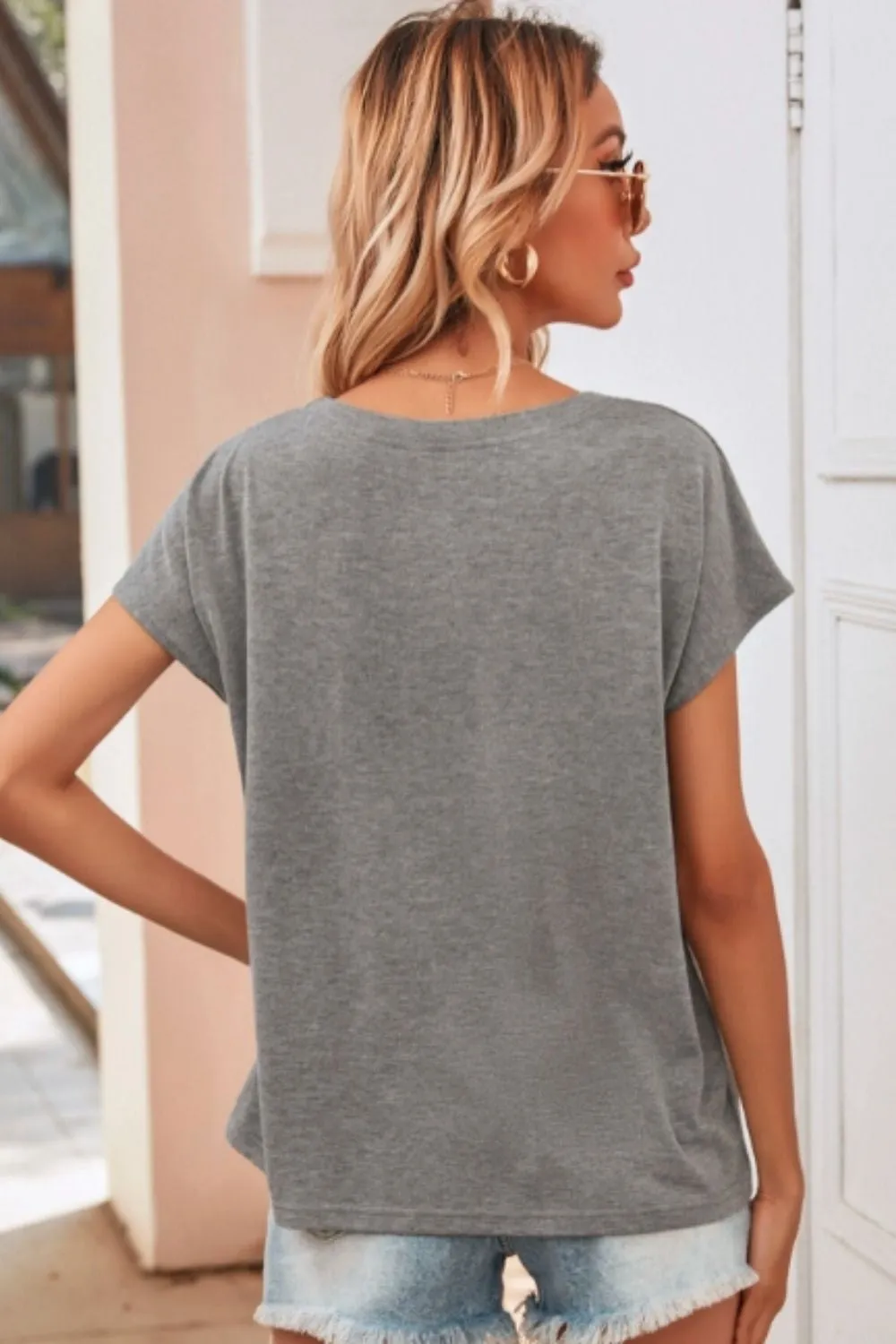 Grey Patch Pocket Tee