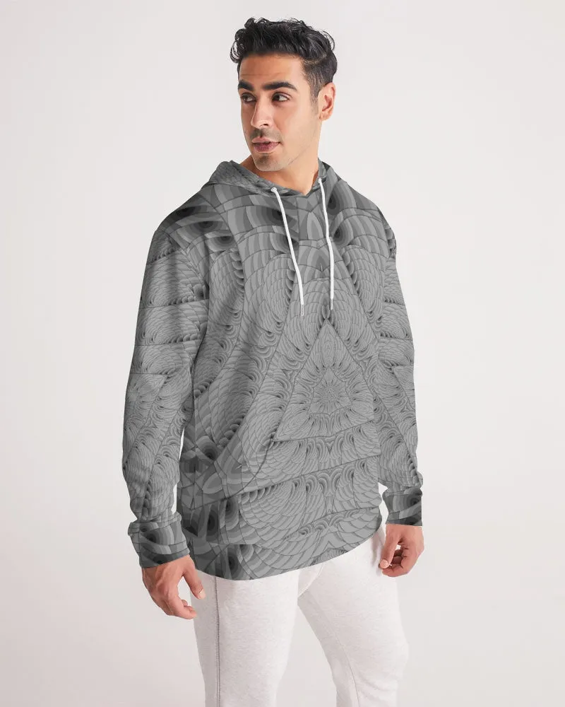Grey Scale Triangle Men's Hoodie