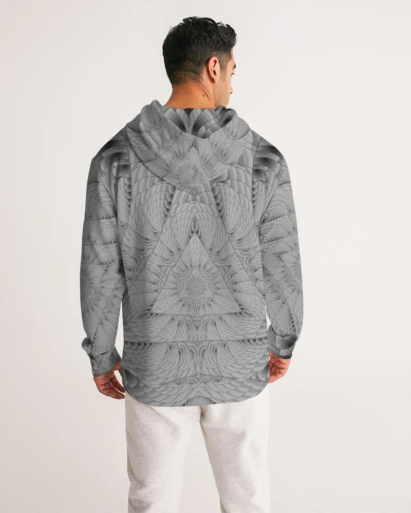 Grey Scale Triangle Men's Hoodie
