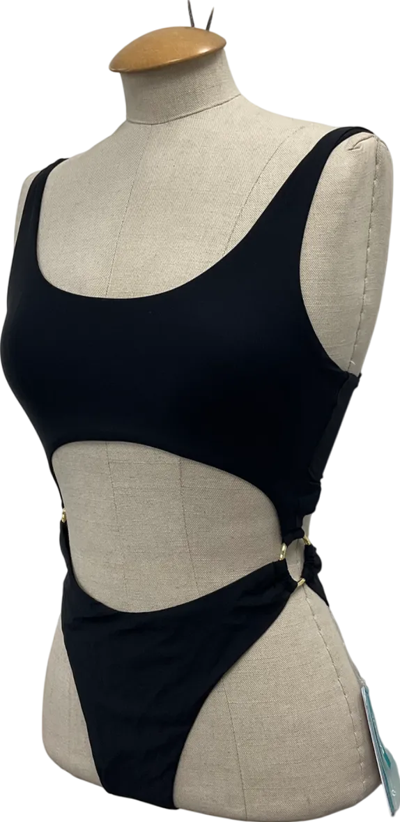 Guess Black Cut Out Swimsuit UK S