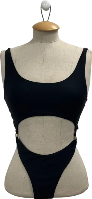 Guess Black Cut Out Swimsuit UK S